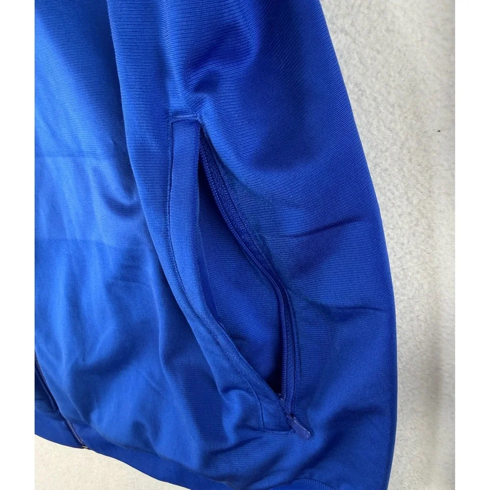 Adidas Track Jacket Mens‎ XL Blue Soccer Fussball Ferienschule Full Zip V38048